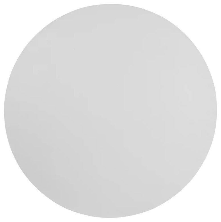 Round Folding Table, Gray Locking Legs With White Granite Finished Plastic Top