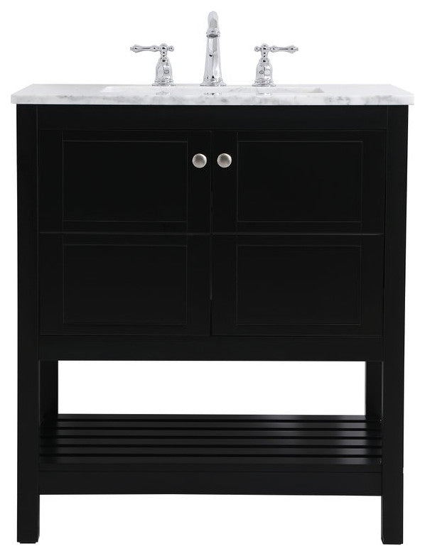 Elegant VF16530BK 30"Single Bathroom Vanity, Black