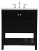 Elegant VF16530BK 30"Single Bathroom Vanity, Black