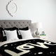 Deny Designs Kal Barteski Love Black Duvet Cover - Lightweight