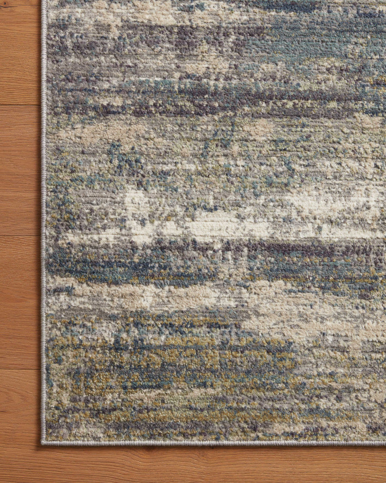 Loloi Arden Granite / Ocean 2'-6" x 4'-0" Accent Rug