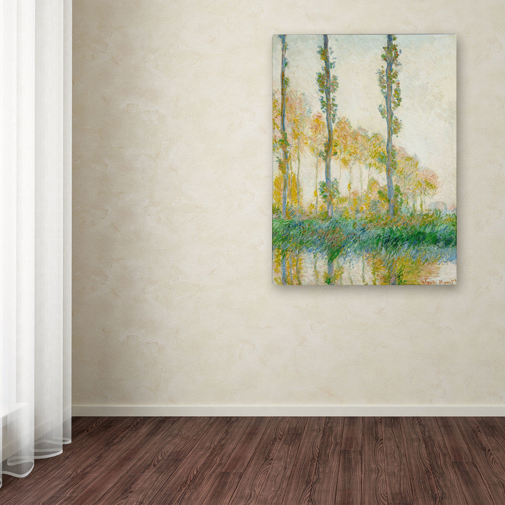 'The Three Trees Autumn' Canvas Art by Claude Monet