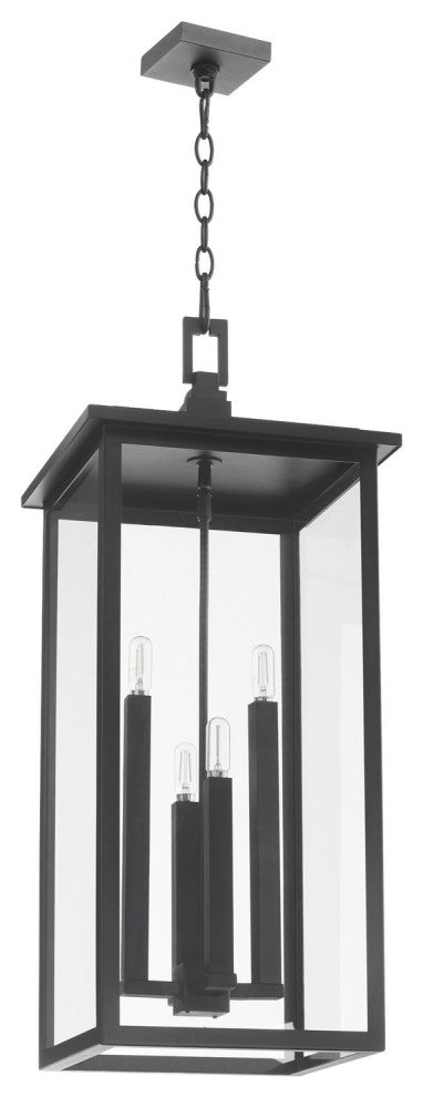Westerly Transitional Pendant, Textured Black
