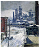"Blast Furnaces in Winter" Digital Paper Print by H.J. Brennan, 27"x32"