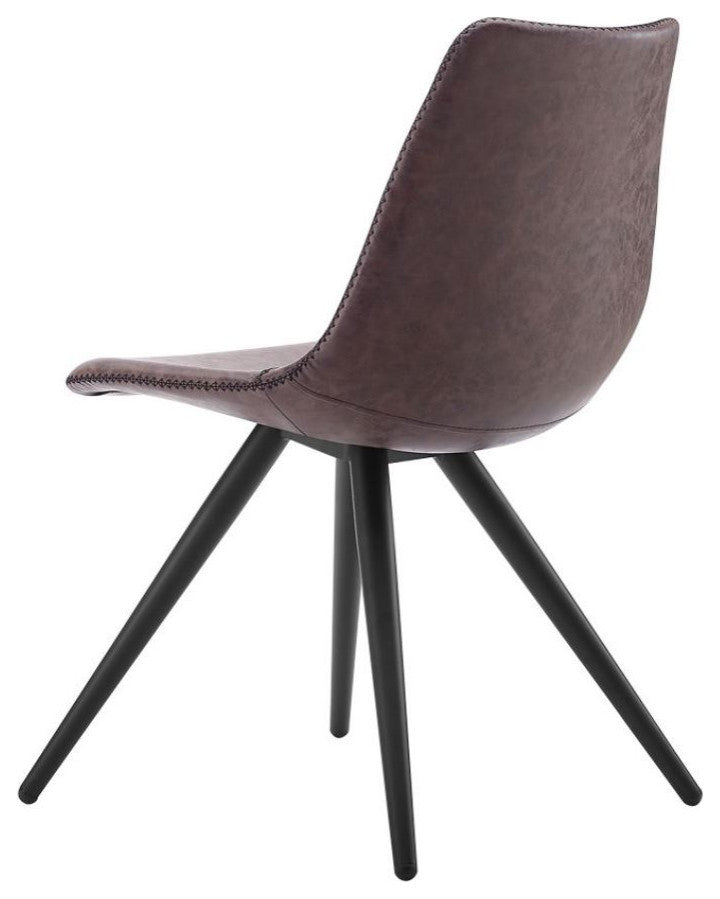 Modrest Condor Modern Brown Dining Chair, Set of 2