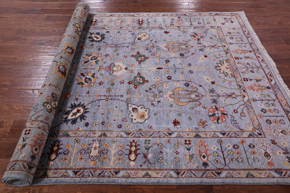 5' 8" X 7' 11" Hand Knotted Persian Tabriz Wool Rug Q10122