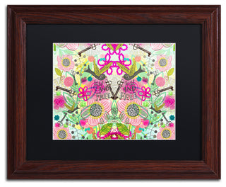 Elizabeth Caldwell 'Wild and Free' Art, Wood Frame, Black Mat, 14x11