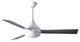 Matthews Fan, Donaire Coastal Ceiling Fan, Gloss White, Brushed Bronze Wood