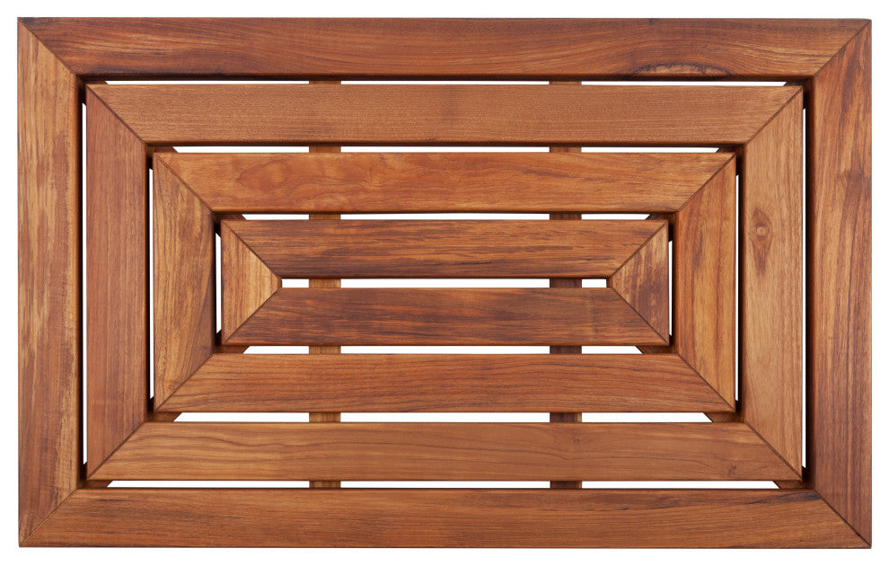 Nordic Style Premium Oiled Teak Shower/Bath Mat 31.4"x19.6"