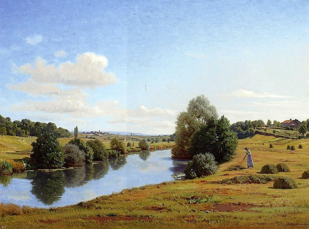 Jean Ferdinand Monchablon The Banks of the Saone Wall Decal