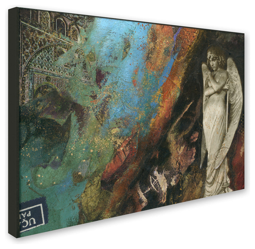 Nick Bantock 'Green Angel' Canvas Art, 24x18