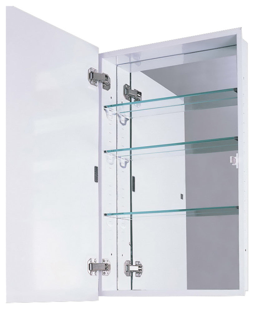 Euroline II Series Medicine Cabinet, 18"x36", Flush Mounted