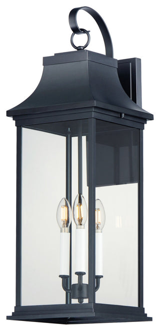 Maxim 30026 Vicksburg 3 Light 28" Tall Outdoor Wall Sconce - Black