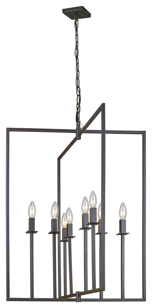 Artcraft Allston 8 Light Chandelier 24x24x31", Oil Rubbed Bronze - AC10722OB
