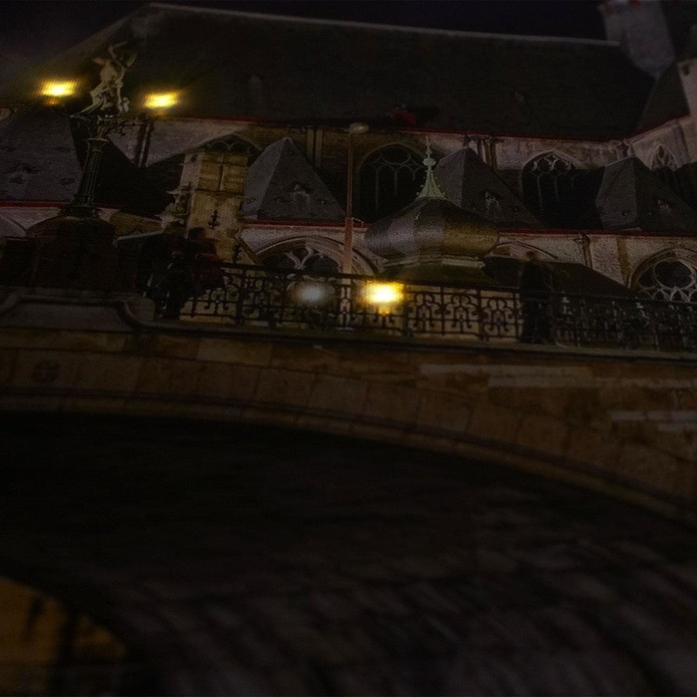 "LED Famous St. Michael's Bridge and Church in Ghent" Wall Art