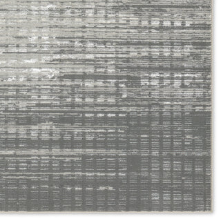 Label J Tungsten GLM02 Abstract Gray Area Rug, 4'3"x5'11"