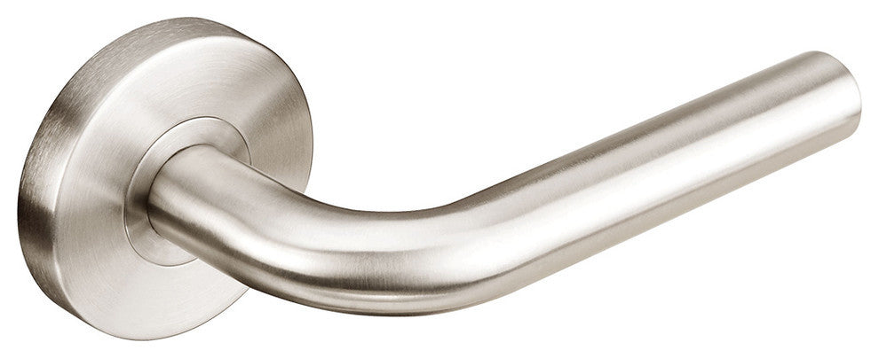 Cologne Lever, Tubular Passage, Satin Stainless Steel, 2-3/4" Backset