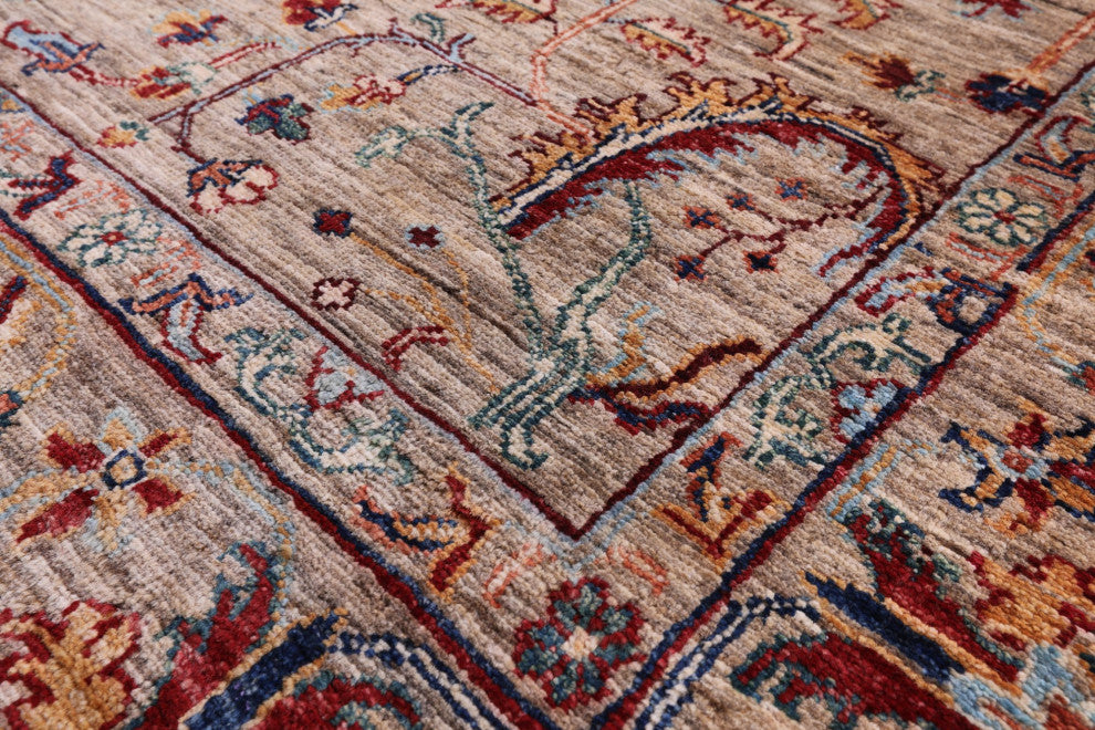 Handmade Persian Tabriz Wool Rug 6' 9" X 9' 10" Q11280