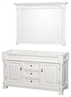 60 Inch Double Bathroom Vanity in White
