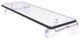 Clearview 16" Glass Shelf with Dotted Accents, Polished Chrome
