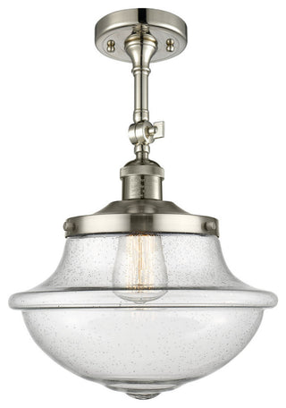 Oxford Semi-Flush Mount, Polished Nickel, Seedy