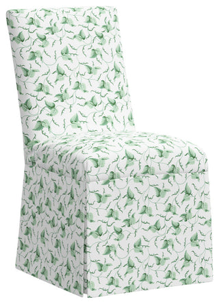 Red from Scalamandre Claremont Dining Chair, Ivy Scroll Sage