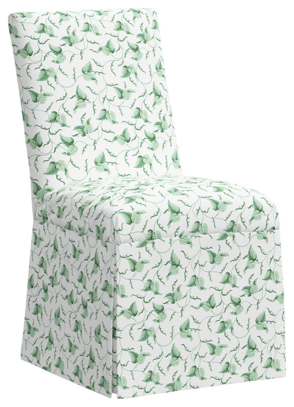 Red from Scalamandre Claremont Dining Chair, Ivy Scroll Sage