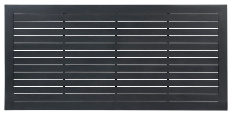 Sardinia Outdoor Aluminum Dining Table - Black