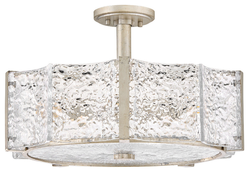 Fredrick Ramond Florian Medium Semi-Flush Mount, Glacial