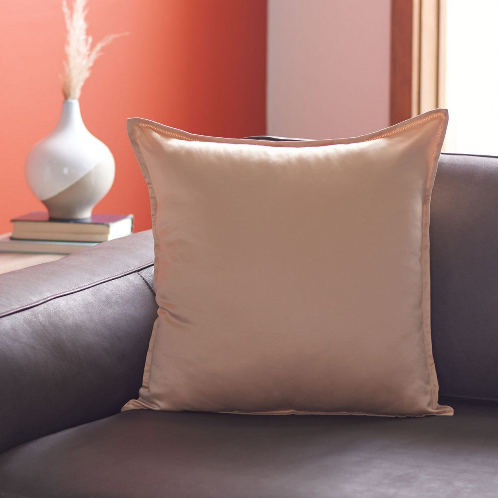 Safavieh Erna Pillow, Champagne, 18"x18"
