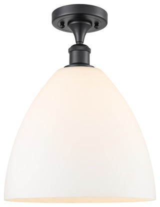 Innovations 516-1C-BK-GBD-121-LED 1 Light Semi-Flush Mount, Matte Black