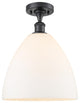 Innovations 516-1C-BK-GBD-121-LED 1 Light Semi-Flush Mount, Matte Black
