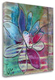 "Joy Floral" By Denise Braun, Giclee Print on Gallery Wrap Canvas, Ready to Hang