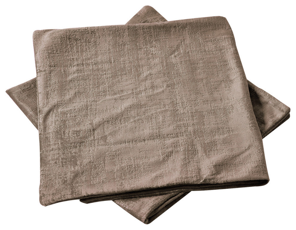 Velvet 2 Piece Lumbar Pillow Cover Set, Simply Taupe, 2 Piece, 14"x26"