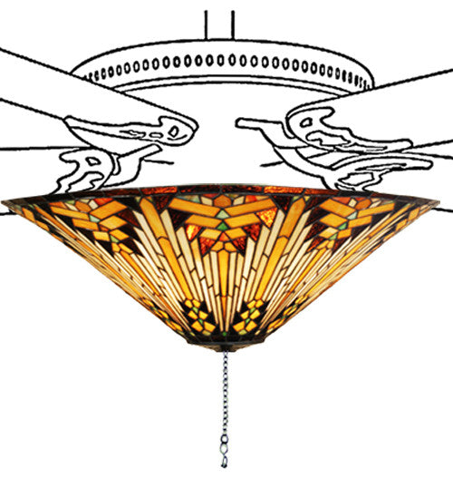 17W NUEVO Mission Fan Light Fixture