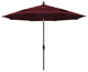 11' Aluminum Umbrella Collar Tilt Matted Black, Burgundy