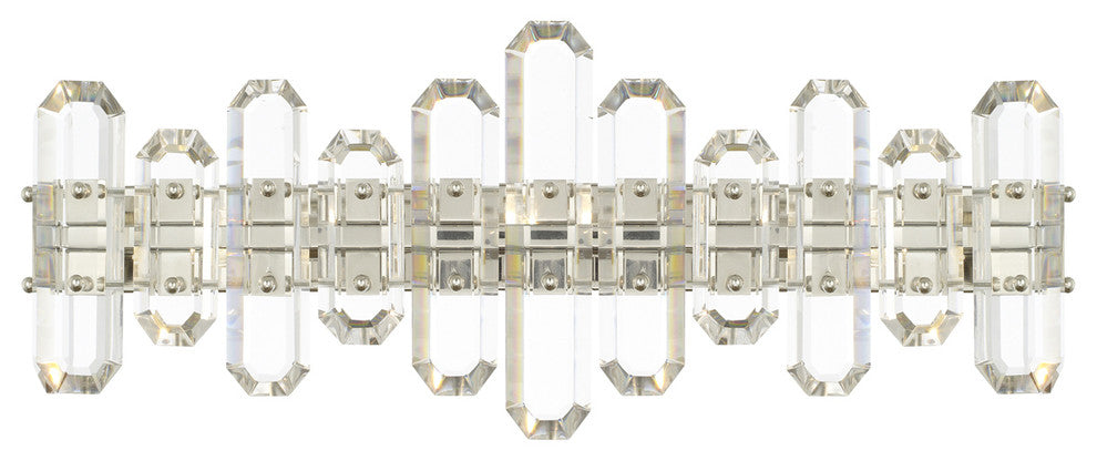 Bolton 3-Light Bathroom Vanity, Polished Nickel