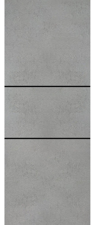 Slab Barn Door Panel 36 x 84 | Planum 0014 Concrete with  | Sturdy Finished