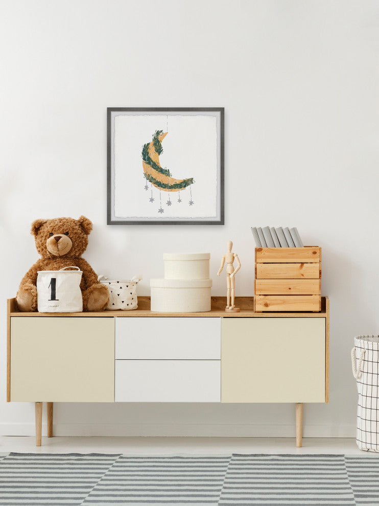 "Hanging Stars" Framed Painting Print, 32x32
