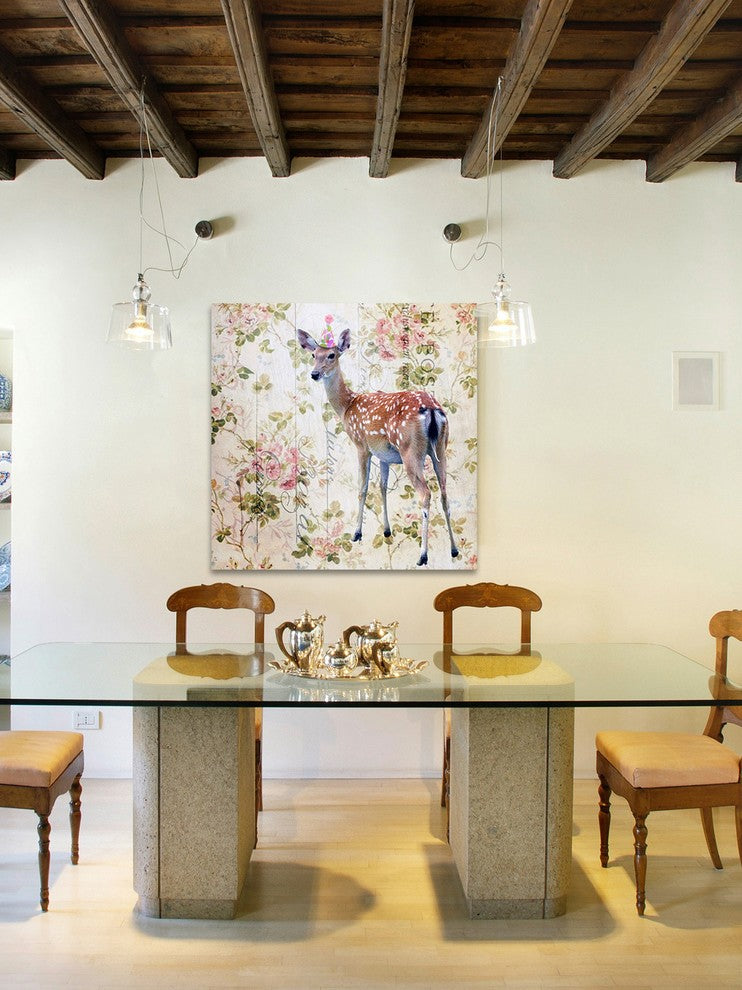 Marmont Hill, "Party Doe" by Morgan Jones Painting on Wrapped Canvas, 32x32