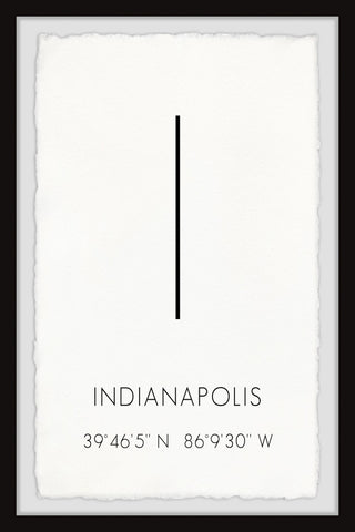 "I Indianapolis" Framed Painting Print, 8x12