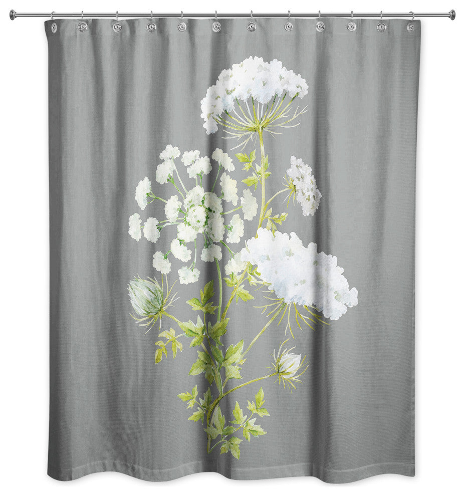 Watercolor Floral Cluster 2 71x74 Shower Curtain