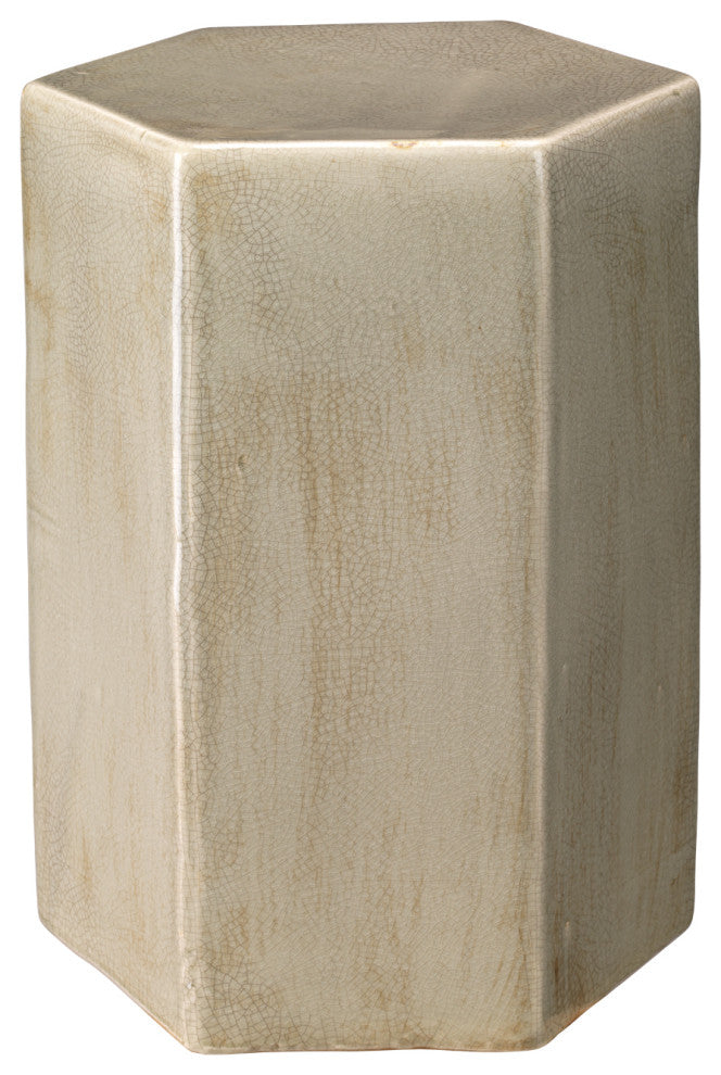 Porto Ceramic Indoor/Outdoor Side Table, Pistachio, Large