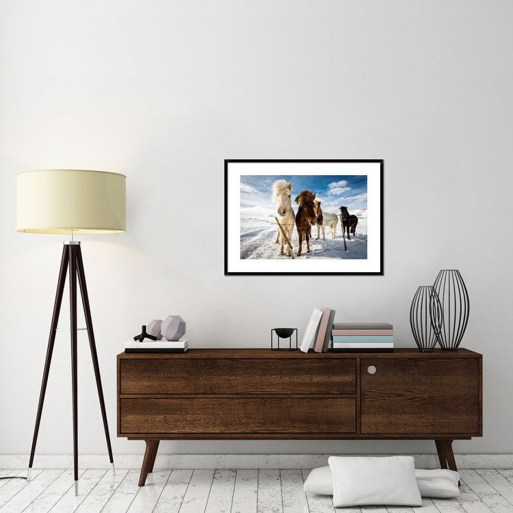 "Icelandic Hair Style" Framed Digital Print by Mike Leske, 38"x28"