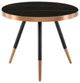 Modrest Cayson Modern Black Ceramic Small Coffee Table