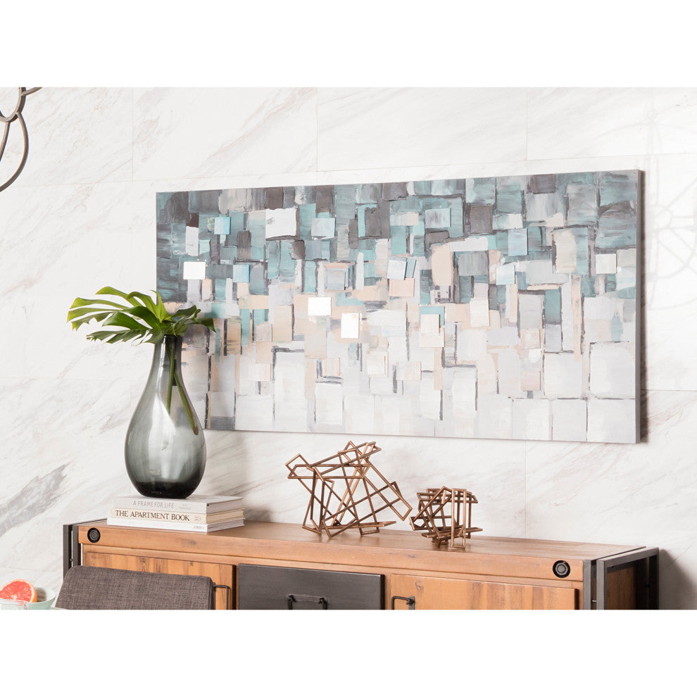 Contemporary Segments Wall Dcor - Multicolor