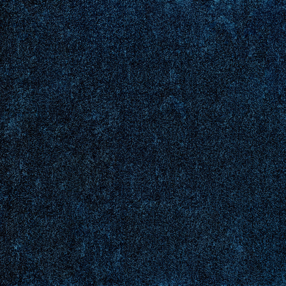 Haze Solid Low-Pile Navy 9' Square Area Rug