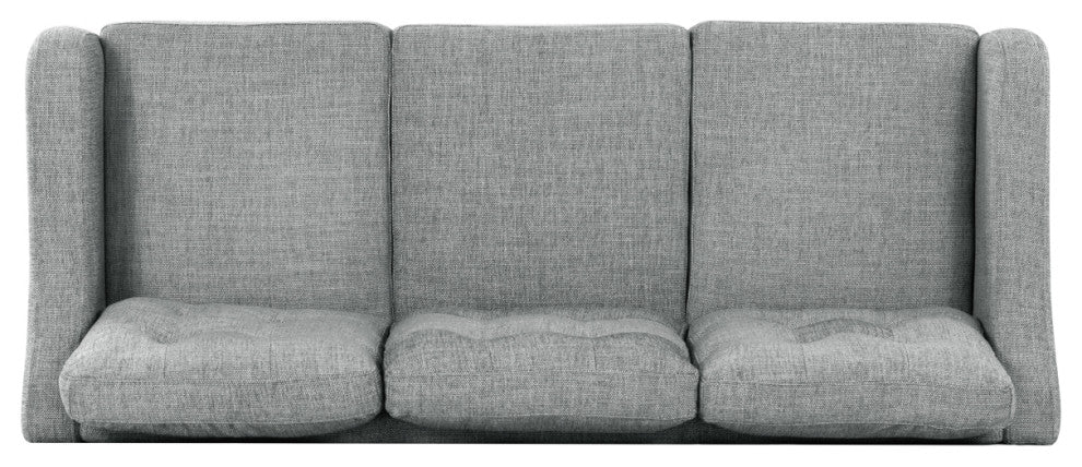 Safavieh Couture Nathaniel Tufted 3 Seater Sofa, Grey
