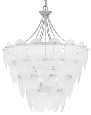 Quoizel QP6766 Lilestone 7 Light 28"W Waterfall Chandelier - Silver Leaf