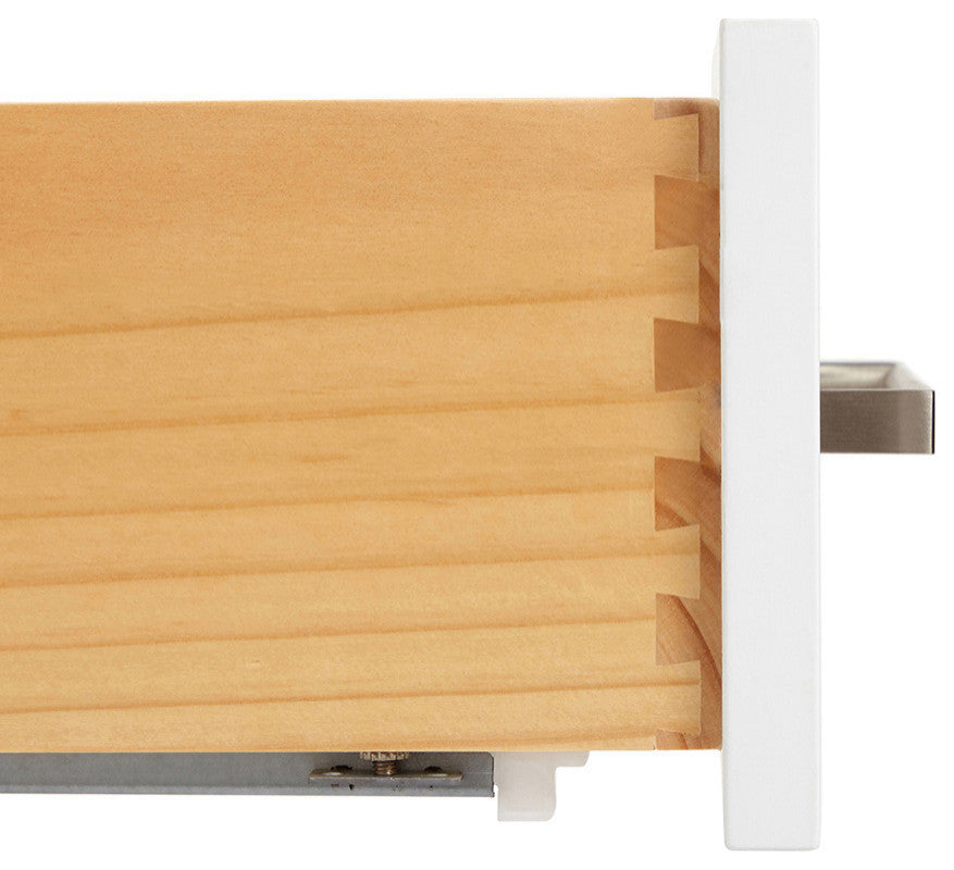 ARIEL Cambridge 49" Single Oval Sink Bathroom Vanity White With Quartz Top